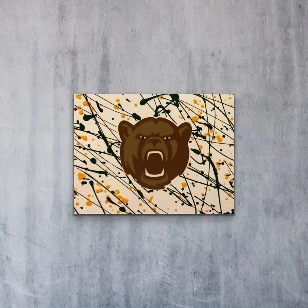 Growling Baylor Bears Painting